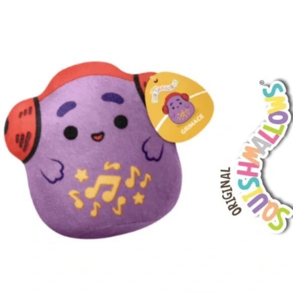 Squishmallows X McDonalds | Limited Edition "Grimace" Stuffed Top | Size 3" - Picture 1 of 6